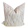 The white and Gold Pattern Pillow Cover