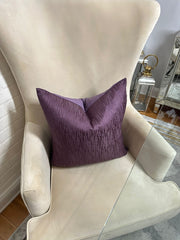 22x22 Purple Pillow Cover