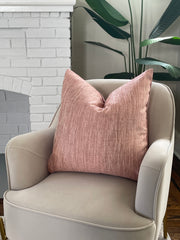 22x22 Blush Pink Pillow Cover