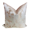 Jacquard Ivory Print Champagne Pillow Cover