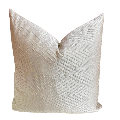 Modern Ivory Geometric Pillow Cover