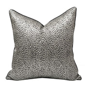 Black and White Leopard Print Pillow Cover - DAINS