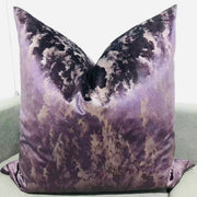 22x22 Purple and Ivory Tone Pillow Cover
