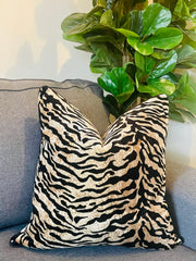 Velvet Zebra Pillow Cover - DAINS