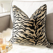 Velvet Zebra Pillow Cover